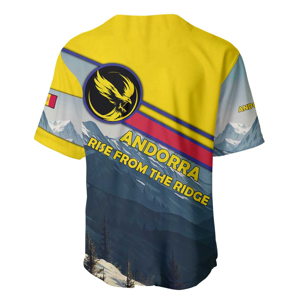 Andorra Baseball Jersey with Mountain Ridge and Eagle Emblem Design - Wonder Print Shop