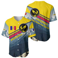 Andorra Baseball Jersey with Mountain Ridge and Eagle Emblem Design - Wonder Print Shop