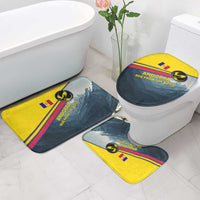 Andorra Bathroom Set with Mountain Ridge and Eagle Emblem Design - Wonder Print Shop