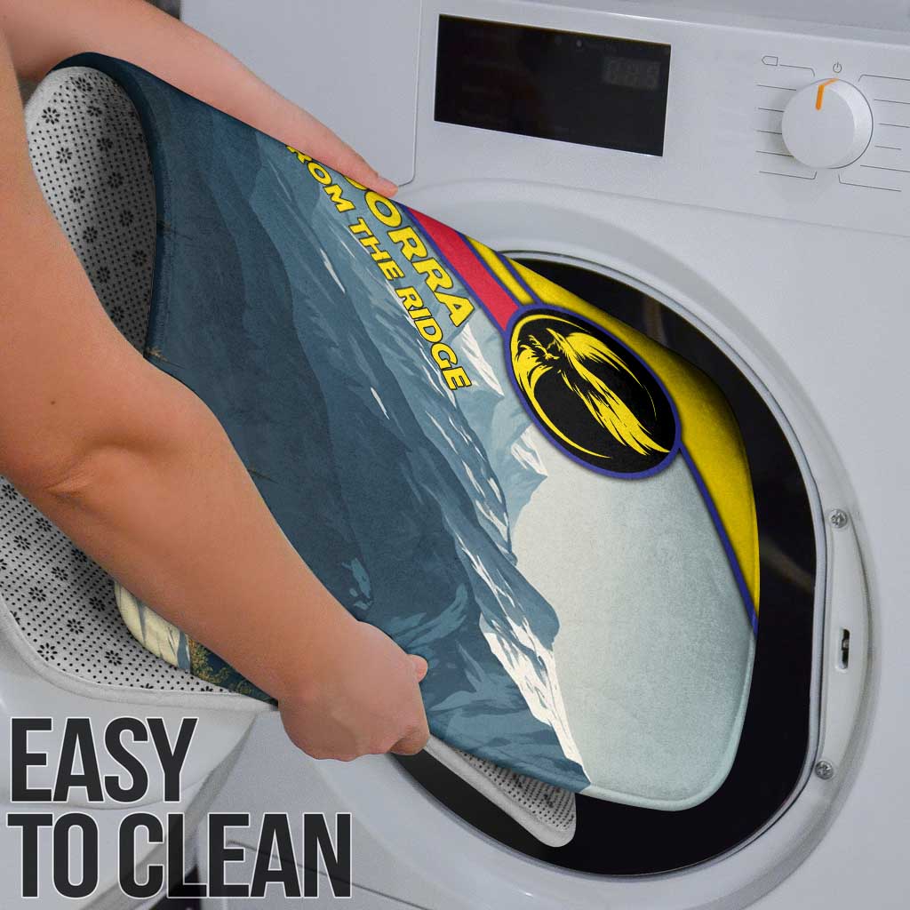 Andorra Bathroom Set with Mountain Ridge and Eagle Emblem Design - Wonder Print Shop