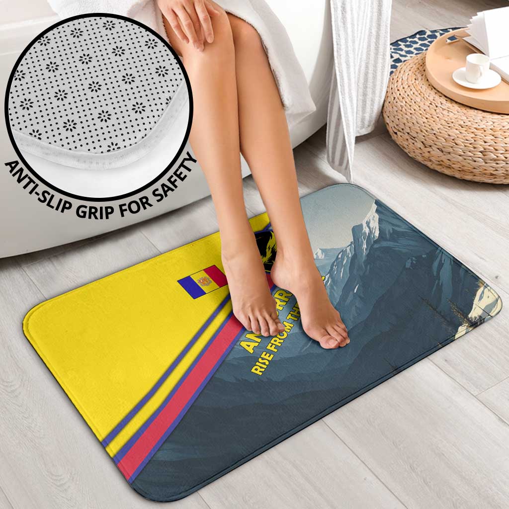 Andorra Bathroom Set with Mountain Ridge and Eagle Emblem Design - Wonder Print Shop