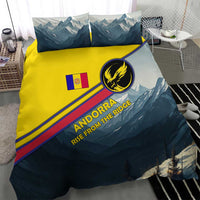 Andorra Bedding Set with Mountain Ridge and Eagle Emblem Design - Wonder Print Shop