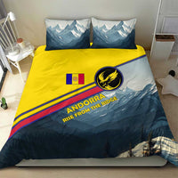 Andorra Bedding Set with Mountain Ridge and Eagle Emblem Design - Wonder Print Shop