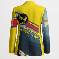Andorra Blazer with Mountain Ridge and Eagle Emblem Design - Wonder Print Shop