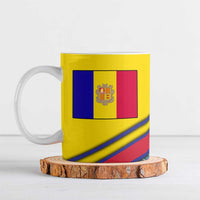 Andorra Ceramic Mug with Mountain Ridge and Eagle Emblem Design - Wonder Print Shop