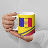 Andorra Ceramic Mug with Mountain Ridge and Eagle Emblem Design - Wonder Print Shop