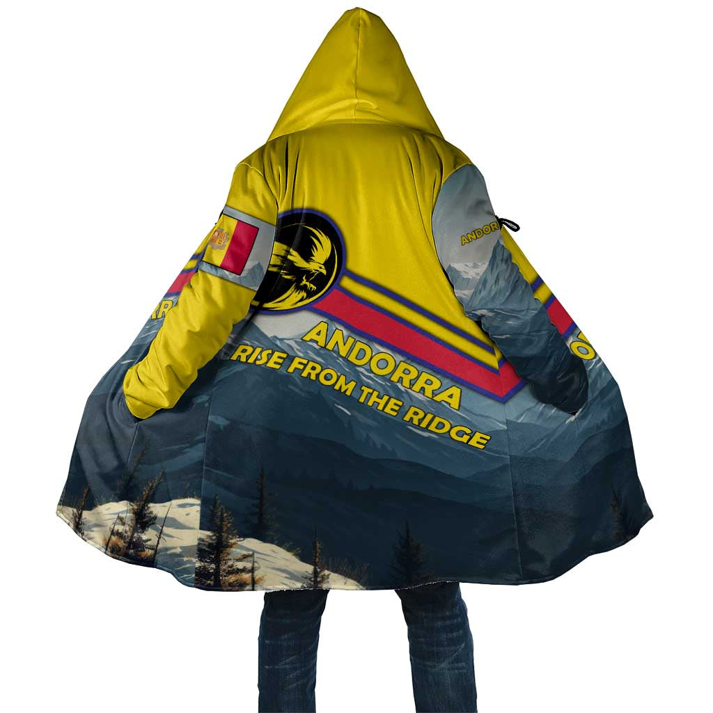 Andorra Cloak with Mountain Ridge and Eagle Emblem Design - Wonder Print Shop