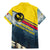 Andorra Family Matching Mermaid Dress and Hawaiian Shirt with Mountain Ridge and Eagle Emblem Design - Wonder Print Shop