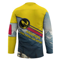 Andorra Hockey Jersey with Mountain Ridge and Eagle Emblem Design - Wonder Print Shop
