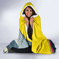 Andorra Hooded Blanket with Mountain Ridge and Eagle Emblem Design - Wonder Print Shop