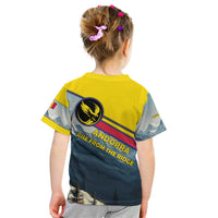 Andorra Kid T Shirt with Mountain Ridge and Eagle Emblem Design - Wonder Print Shop