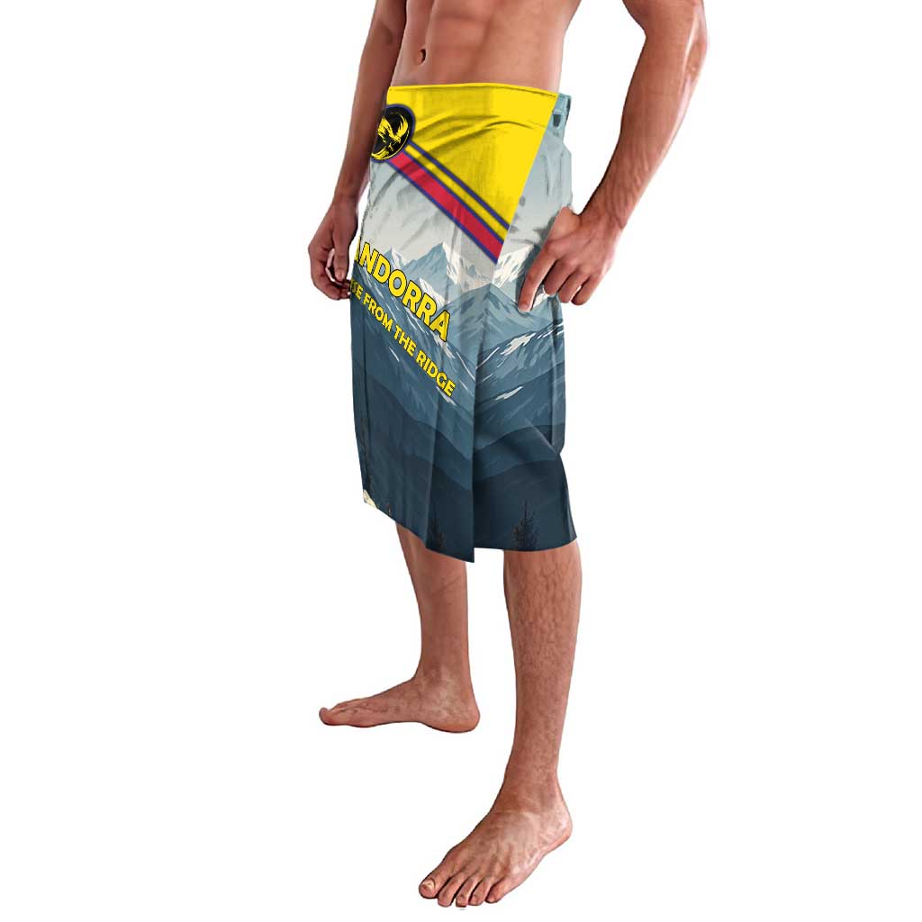 Andorra Lavalava with Mountain Ridge and Eagle Emblem Design - Wonder Print Shop