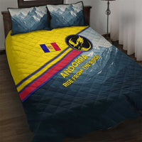 Andorra Quilt Bed Set with Mountain Ridge and Eagle Emblem Design - Wonder Print Shop