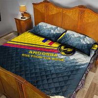 Andorra Quilt Bed Set with Mountain Ridge and Eagle Emblem Design - Wonder Print Shop