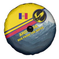 Andorra Spare Tire Cover with Mountain Ridge and Eagle Emblem Design - Wonder Print Shop