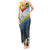 Andorra Tank Maxi Dress with Mountain Ridge and Eagle Emblem Design - Wonder Print Shop