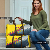 Andorra Travel Bag with Mountain Ridge and Eagle Emblem Design - Wonder Print Shop