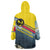 Andorra Wearable Blanket Hoodie with Mountain Ridge and Eagle Emblem Design - Wonder Print Shop