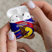 Andorra AirPods Case with Cartoon Ibex and Swirl Stripe Design - Wonder Print Shop