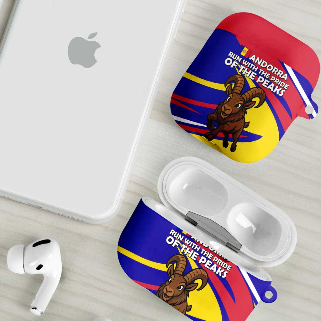 Andorra AirPods Case with Cartoon Ibex and Swirl Stripe Design - Wonder Print Shop