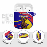 Andorra AirPods Case with Cartoon Ibex and Swirl Stripe Design - Wonder Print Shop