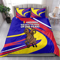 Andorra Bedding Set with Cartoon Ibex and Swirl Stripe Design - Wonder Print Shop