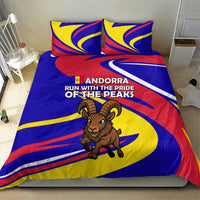 Andorra Bedding Set with Cartoon Ibex and Swirl Stripe Design - Wonder Print Shop
