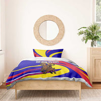 Andorra Bedding Set with Cartoon Ibex and Swirl Stripe Design - Wonder Print Shop