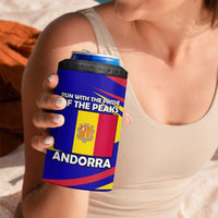 Andorra 4 in 1 Can Cooler Tumbler with Cartoon Ibex and Swirl Stripe Design - Wonder Print Shop