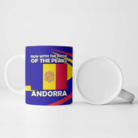 Andorra Ceramic Mug with Cartoon Ibex and Swirl Stripe Design - Wonder Print Shop