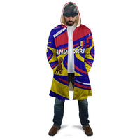 Andorra Cloak with Cartoon Ibex and Swirl Stripe Design - Wonder Print Shop