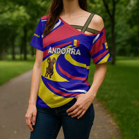 Andorra Cross Shoulder Shirt with Cartoon Ibex and Swirl Stripe Design - Wonder Print Shop