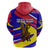 Andorra Hoodie with Cartoon Ibex and Swirl Stripe Design - Wonder Print Shop