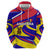 Andorra Hoodie with Cartoon Ibex and Swirl Stripe Design - Wonder Print Shop
