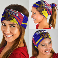 Andorra Neck Gaiter with Cartoon Ibex and Swirl Stripe Design TS04