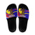 Andorra Slide Sandals with Cartoon Ibex and Swirl Stripe Design - Wonder Print Shop
