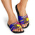 Andorra Slide Sandals with Cartoon Ibex and Swirl Stripe Design - Wonder Print Shop