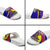 Andorra Slide Sandals with Cartoon Ibex and Swirl Stripe Design - Wonder Print Shop