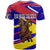 Andorra T Shirt with Cartoon Ibex and Swirl Stripe Design - Wonder Print Shop