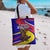Andorra Tote Bag with Cartoon Ibex and Swirl Stripe Design - Wonder Print Shop