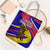 Andorra Tote Bag with Cartoon Ibex and Swirl Stripe Design - Wonder Print Shop