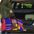 Andorra Travel Bag with Cartoon Ibex and Swirl Stripe Design TS04