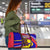 Andorra Travel Bag with Cartoon Ibex and Swirl Stripe Design TS04
