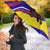 Andorra Umbrella with Cartoon Ibex and Swirl Stripe Design TS04