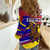 Andorra Women Casual Shirt with Cartoon Ibex and Swirl Stripe Design - Wonder Print Shop