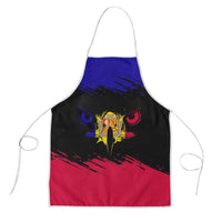 Andorra Apron with Eagle Eyes and Paint Stroke Design - Wonder Print Shop