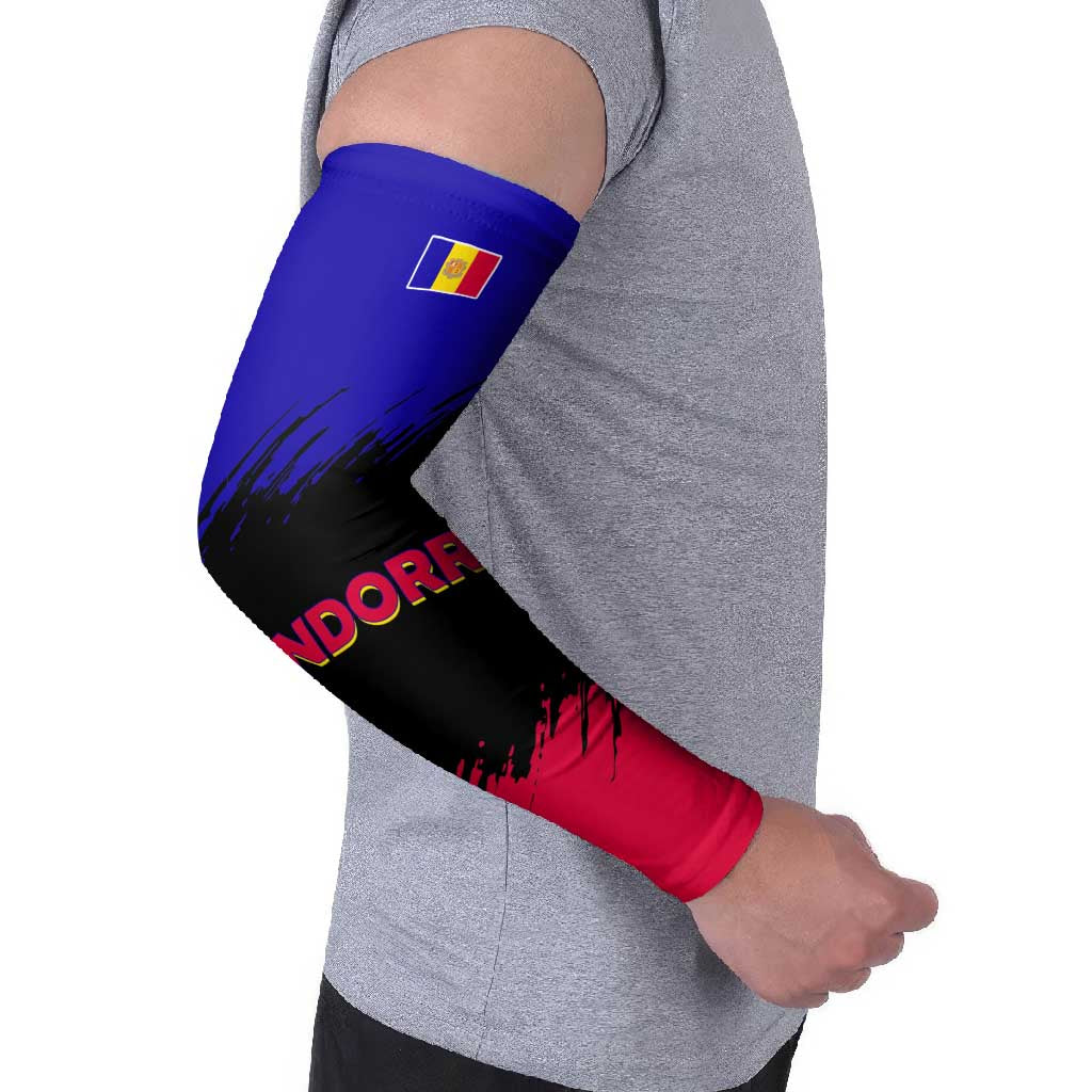 Andorra Arm Sleeves with Eagle Eyes and Paint Stroke Design - Wonder Print Shop
