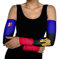 Andorra Arm Sleeves with Eagle Eyes and Paint Stroke Design - Wonder Print Shop