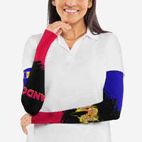 Andorra Arm Sleeves with Eagle Eyes and Paint Stroke Design - Wonder Print Shop