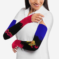 Andorra Arm Sleeves with Eagle Eyes and Paint Stroke Design - Wonder Print Shop